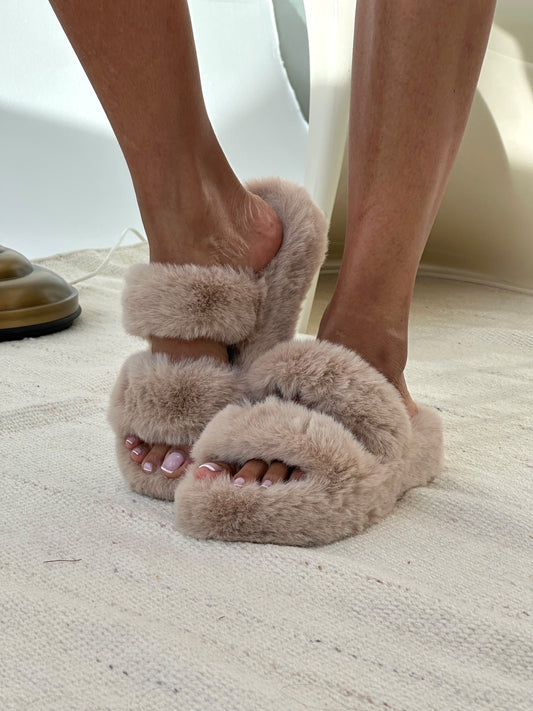 Slippers Plataforma Nude