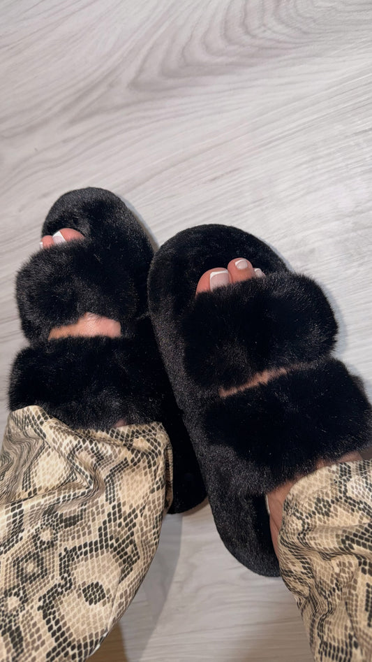 Slippers Plataforma Negras