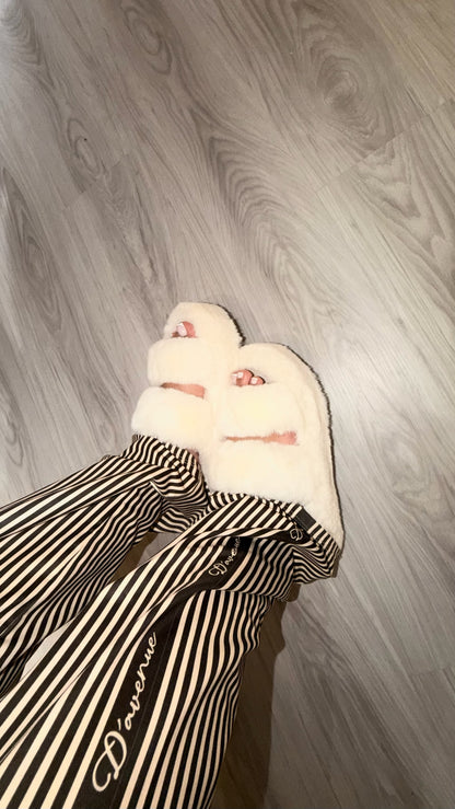 Slippers Plataforma Blancas